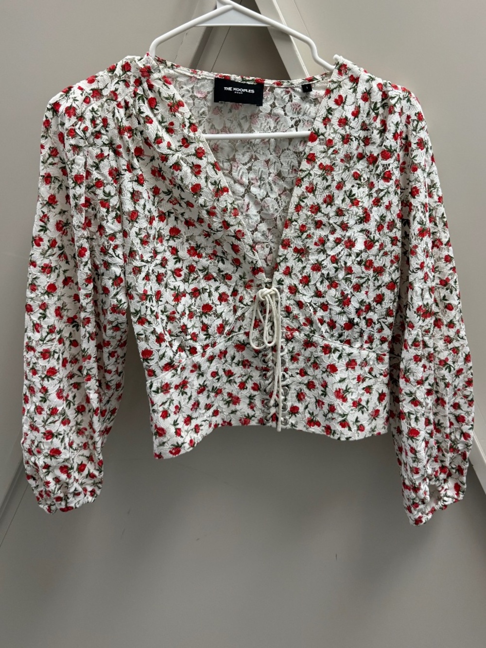 The Kooples Floral Lace Blouse Size 1